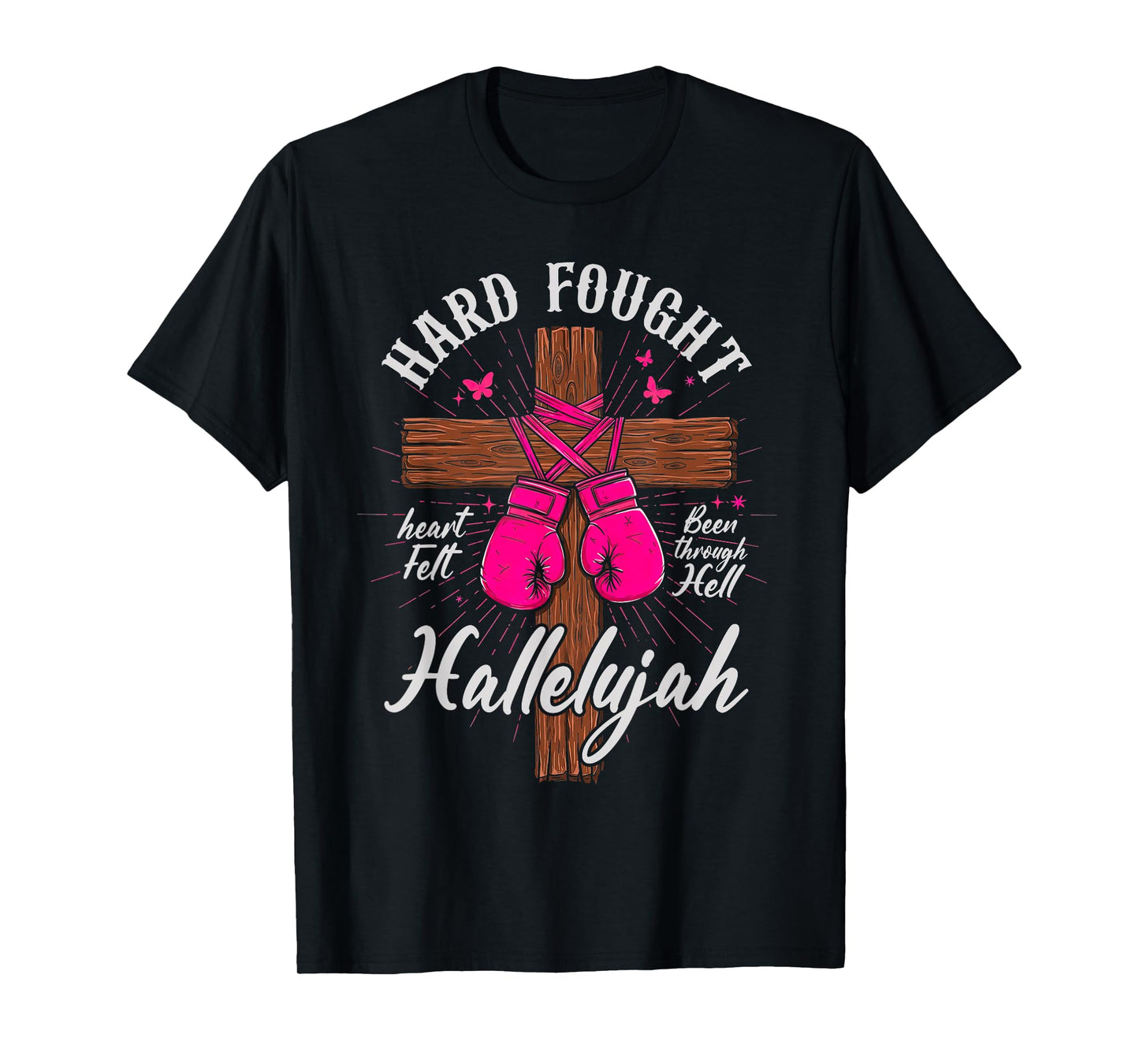 Brandon Hard Fought Hallelujah Praise Jesus for Women Men T-Shirt