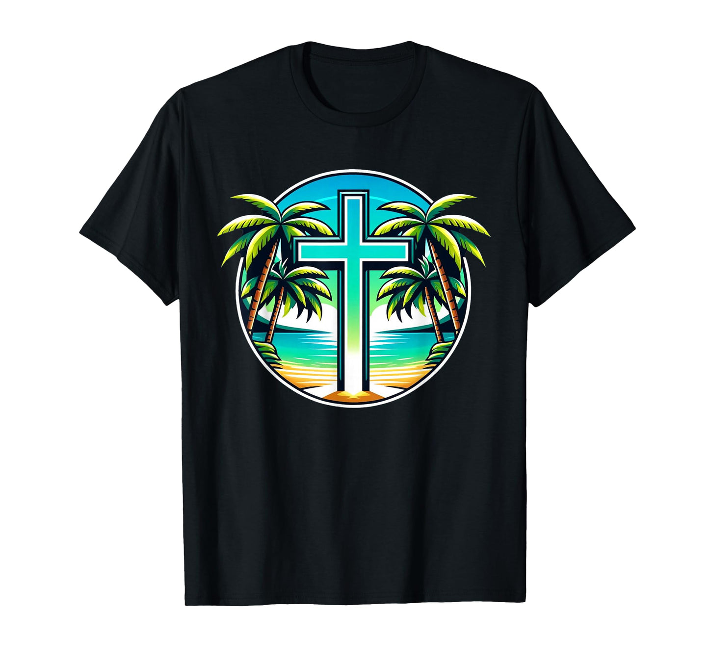 Christian Summer Vacation Island Beach Design T-Shirt