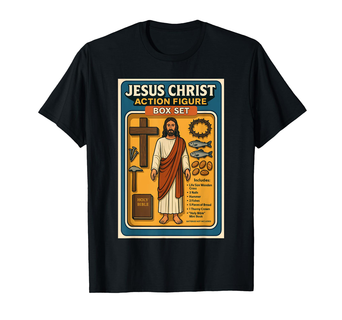 Jesus Christ Action Figure funny Box Set humor T-Shirt