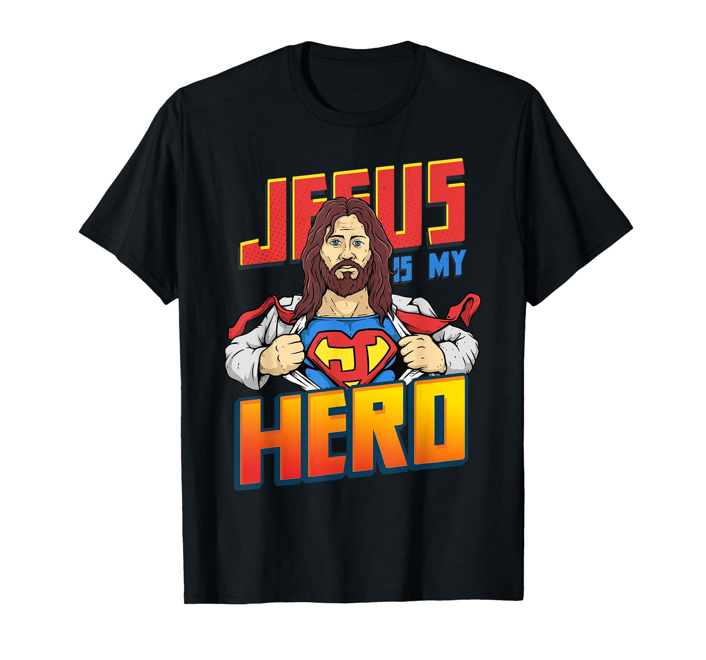 Jesus Is My Superhero Shirt Religious Christian Catholic T-Shirt