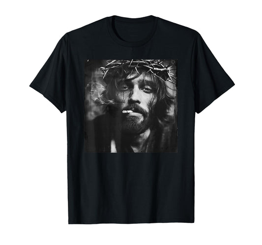 Cooler Jesus Christ Smokes, Resistance, Rebellious Jesus T-Shirt