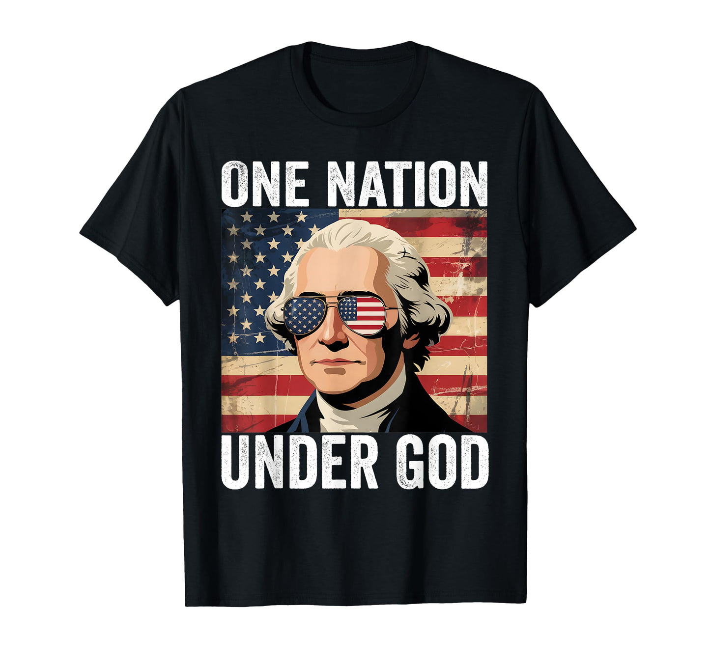 One Nation Under God 4th of July Fourth of July Women Men T-Shirt