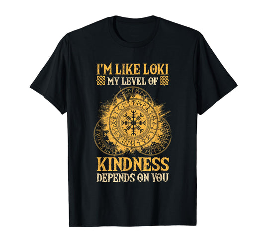 Loki God Norse Mythology Graphic Viking Loki T-Shirt, Small, Black