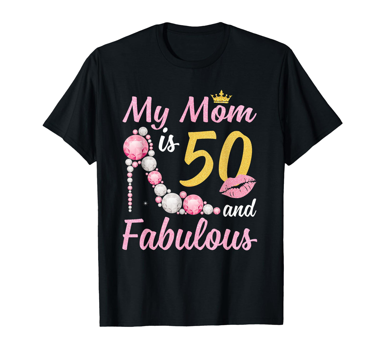 50 And Fabulous Mom Crown Chapter 50th Birthday For Women T-Shirt