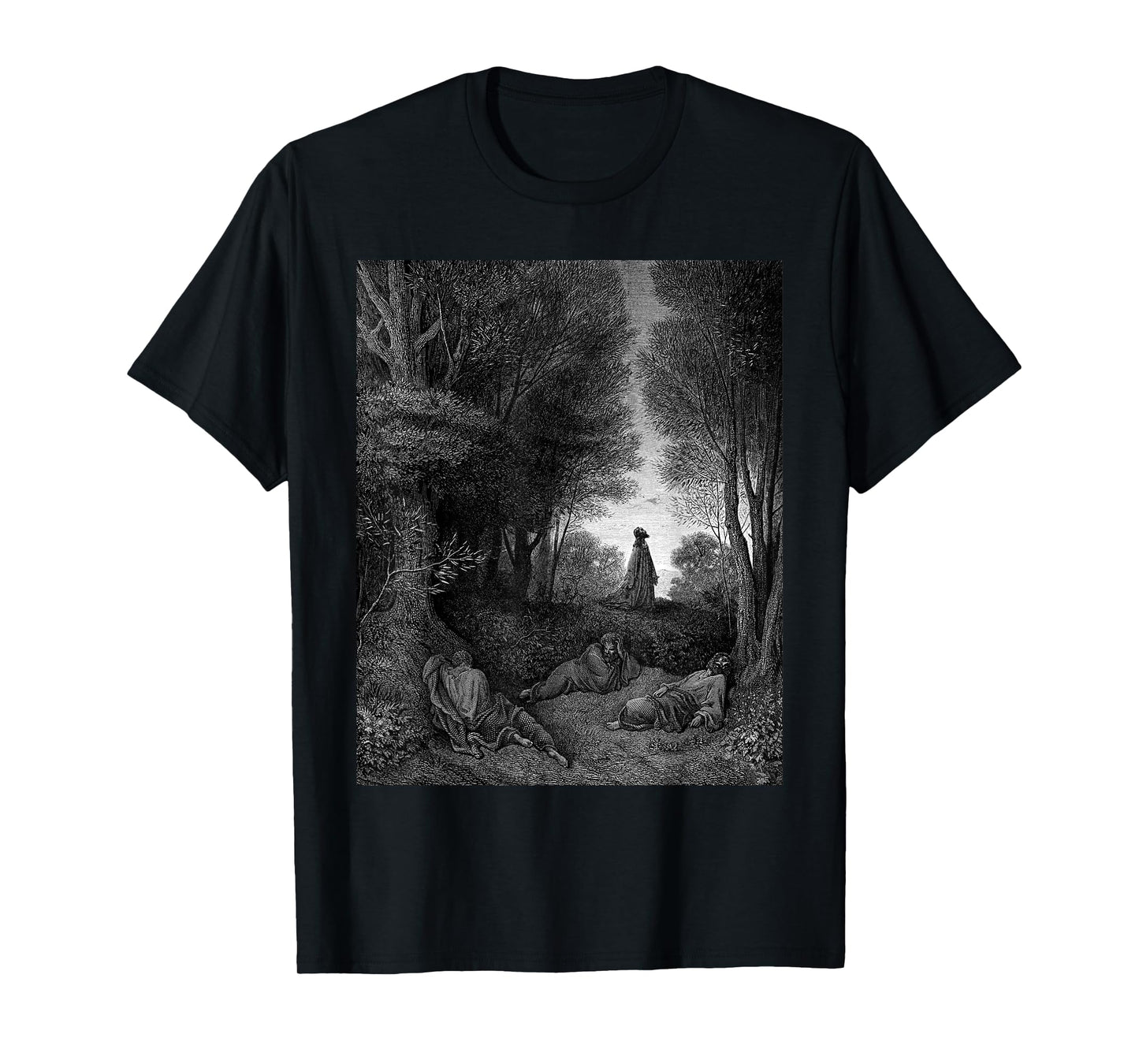 Jesus Praying in the Garden Gustave Dore Biblical Art T-Shirt