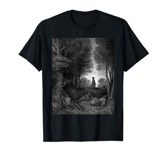 Jesus Praying in the Garden Gustave Dore Biblical Art T-Shirt