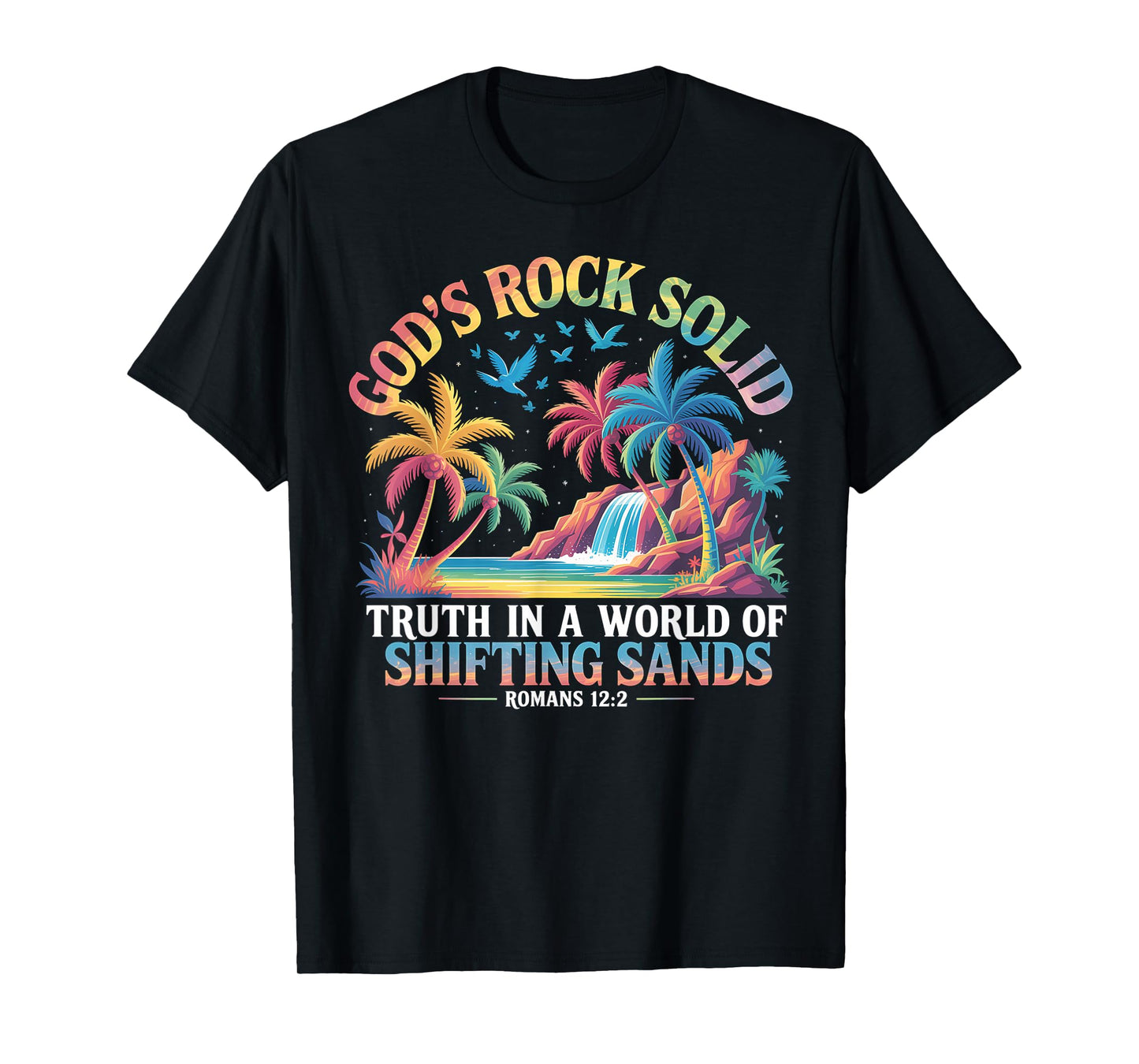 God's Rock Solid Breaker Rock Beach VBS 2025 Christian T-Shirt