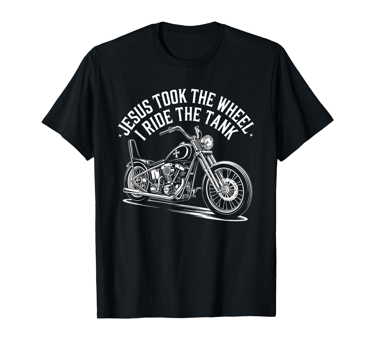 Christian Biker Jesus Took The Wheel I Ride T-Shirt