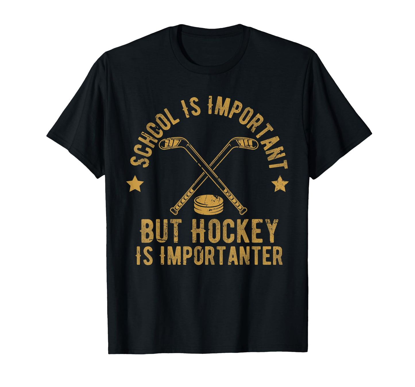 Funny Hockey School Is Important But Hockey is Importanter T-Shirt