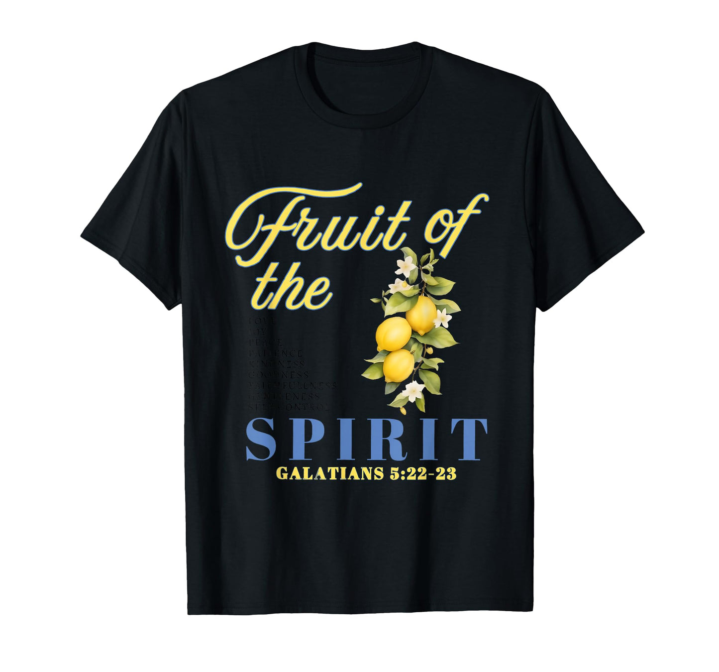 Fruit of The Spirit Christian Merch Bible Verse Vintage T-Shirt