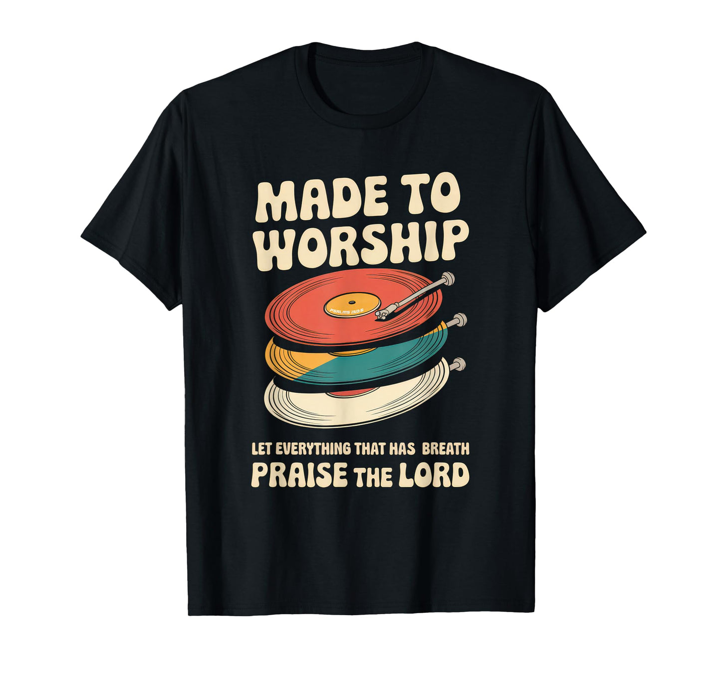 Worship Tshirt Christian Music Retro Cassette Psalms 150:6 T-Shirt