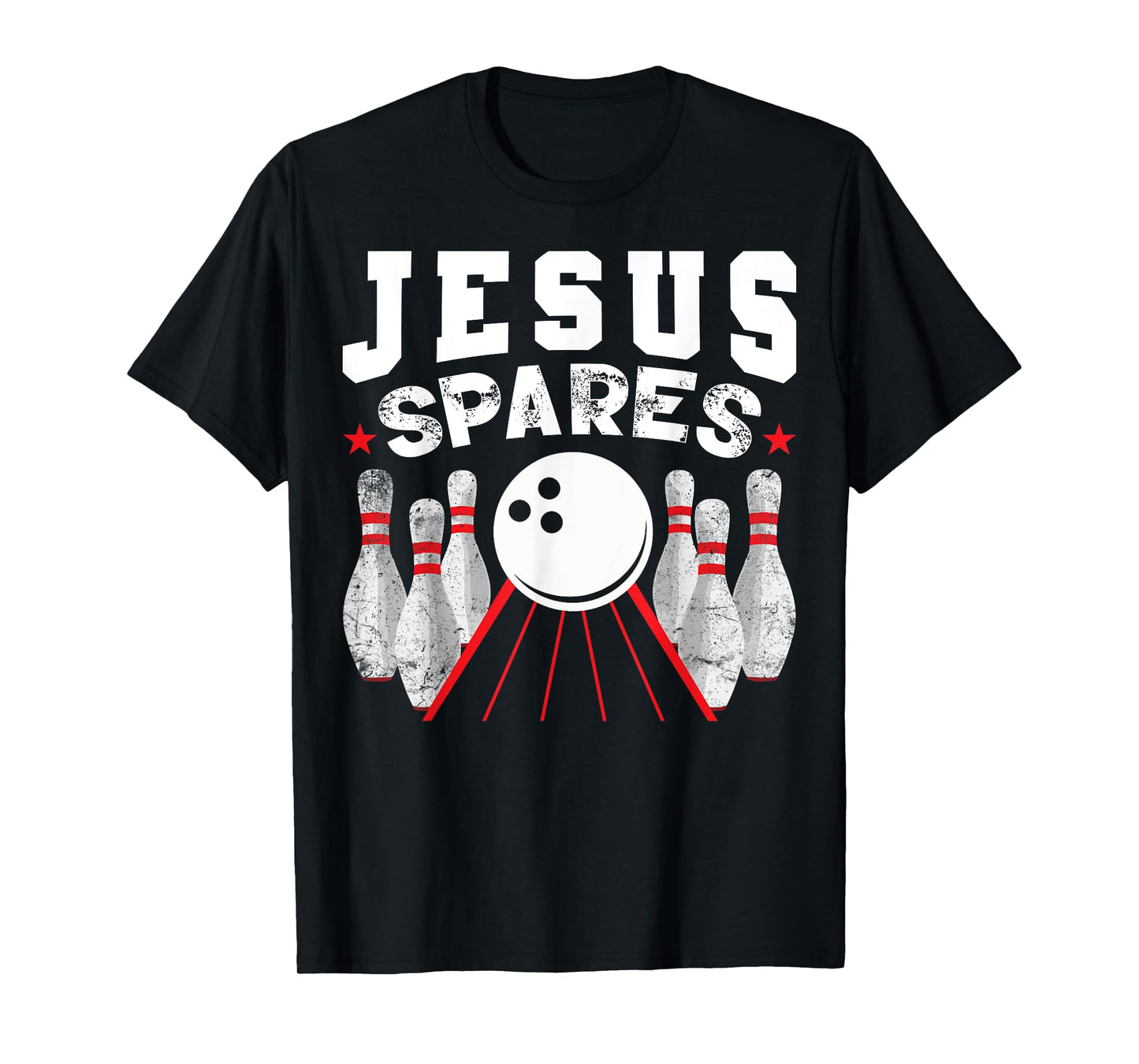 Jesus Spares Funny Christian Bowling T-Shirt