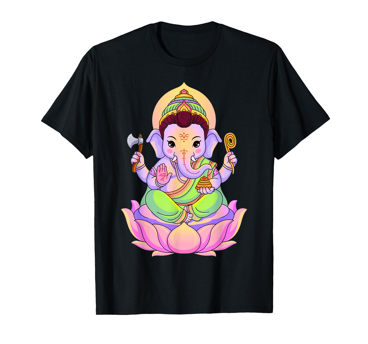 Hindu Ganesha Puja Elephant God India Meditation Yoga Murti T-Shirt