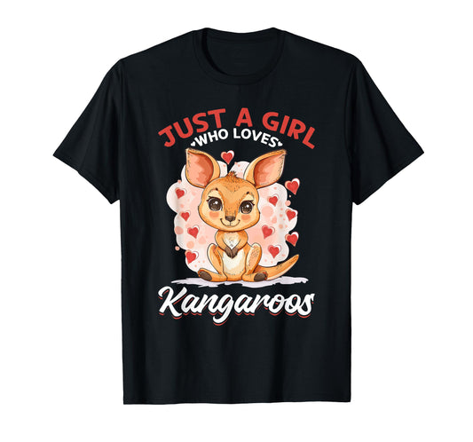Funny Kangaroo Australia Animal Just A Girl Who Loves T-Shirt