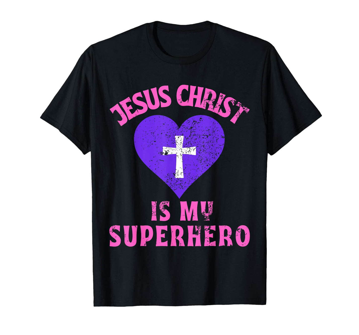 Jesus Christ Is My Superhero Jesus Kids Toddler Girls 5T 4T T-Shirt