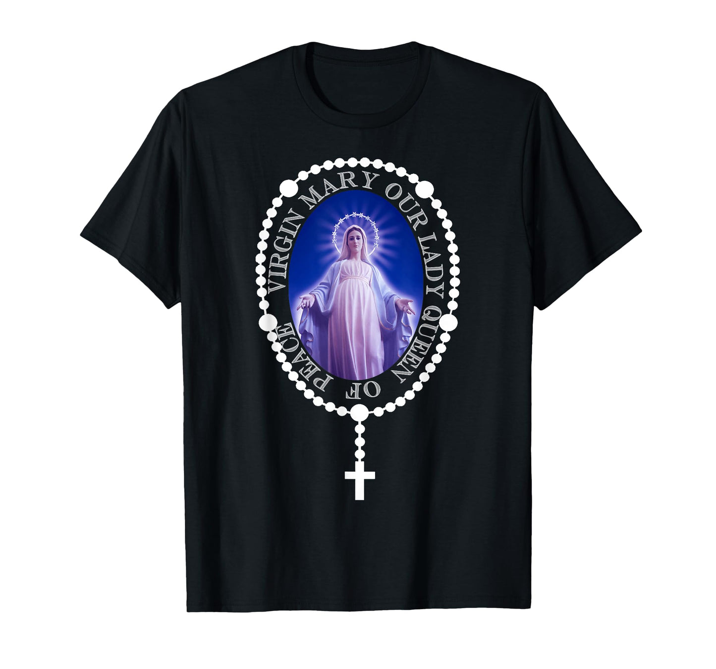 The Holy Rosary. Queen of Peace MEDJUGORJE. T-shirt T-Shirt