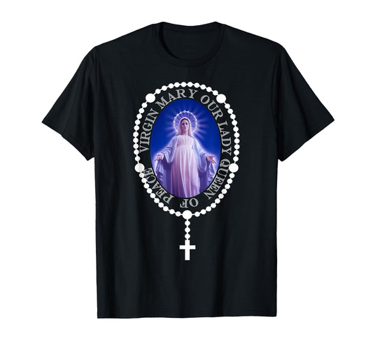 The Holy Rosary. Queen of Peace MEDJUGORJE. T-shirt T-Shirt
