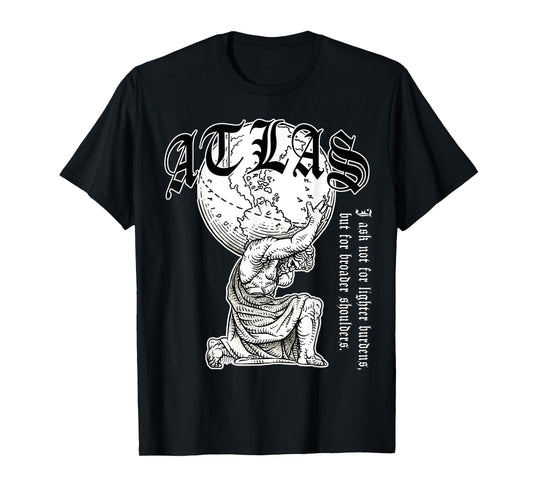 Atlas carrying the world Greek Mythology Street Urban Style T-Shirt