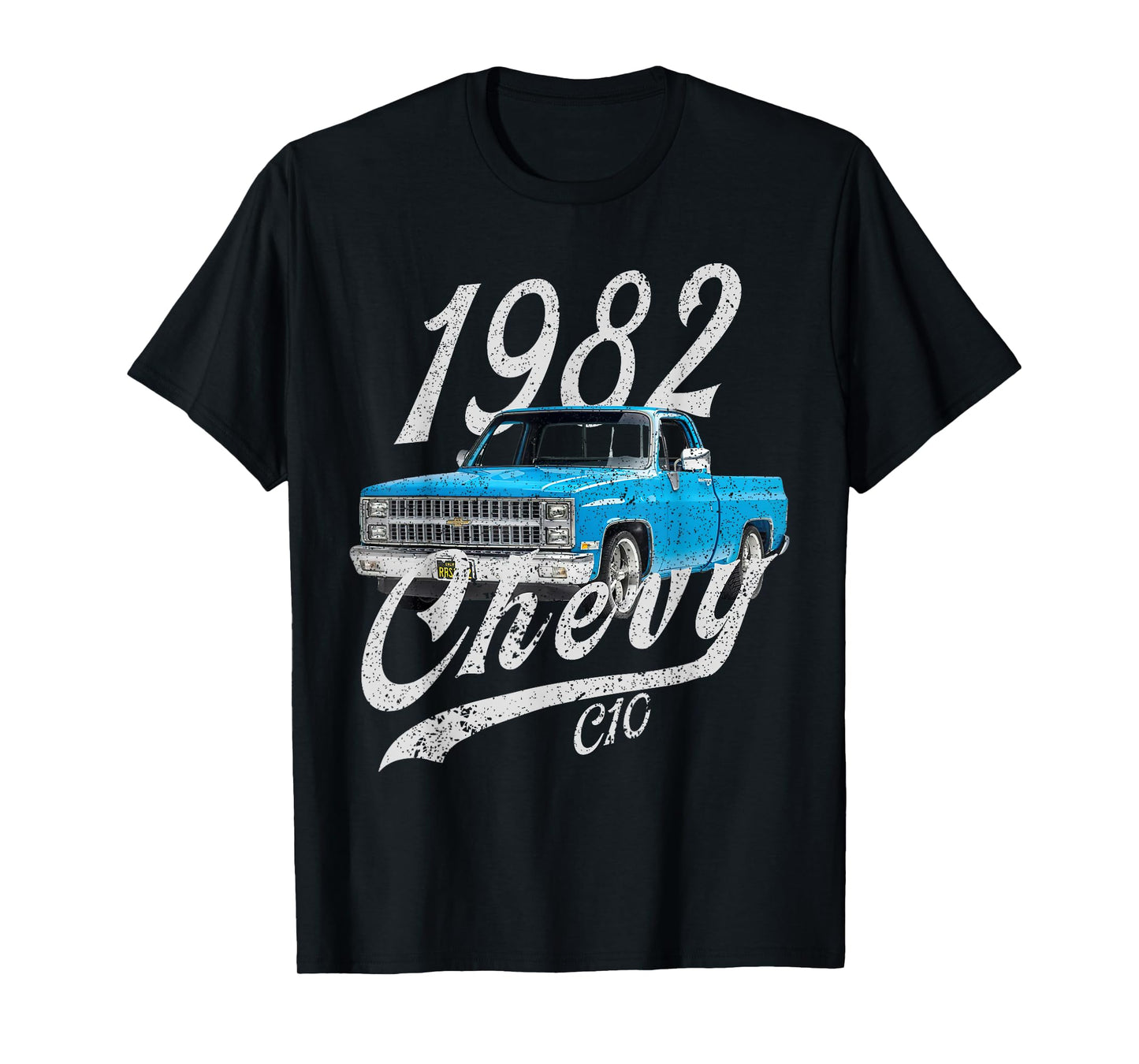1982 chevys c10 pick up back of rear drawing T-Shirt
