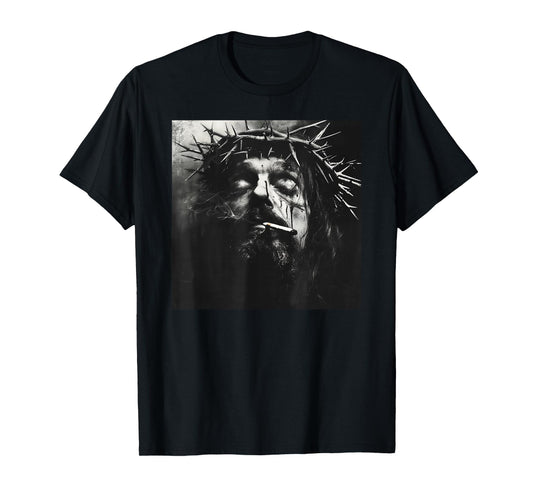 Cooler Jesus Christ Smokes, Resistance, Rebellious Jesus T-Shirt