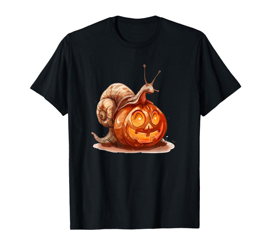 Cute Snail Pumpkin Halloween Costume Snails Men Women T-Shirt