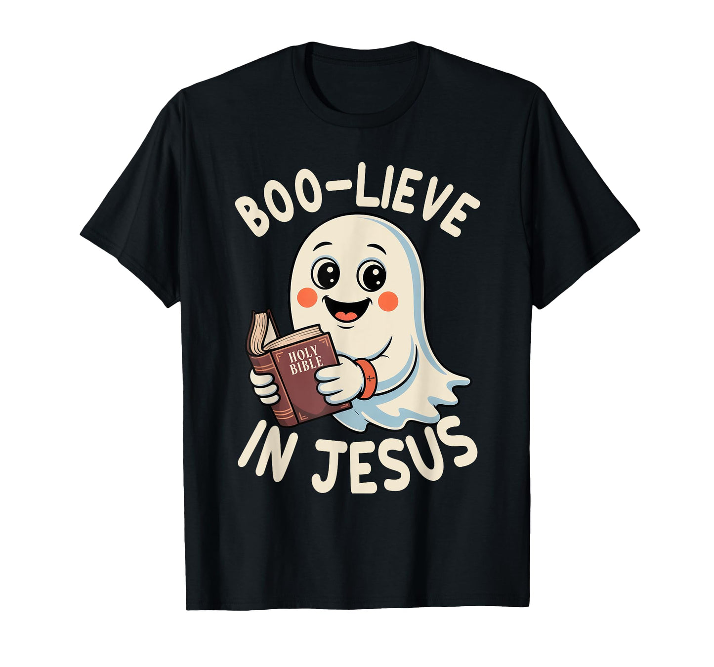 Boo-Lieve In Jesus Christian Halloween T-Shirt