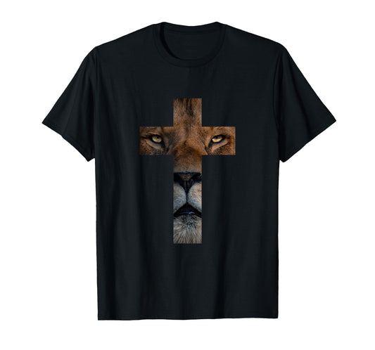 Lion Cross King Lord Jesus Bible Judah T-Shirt