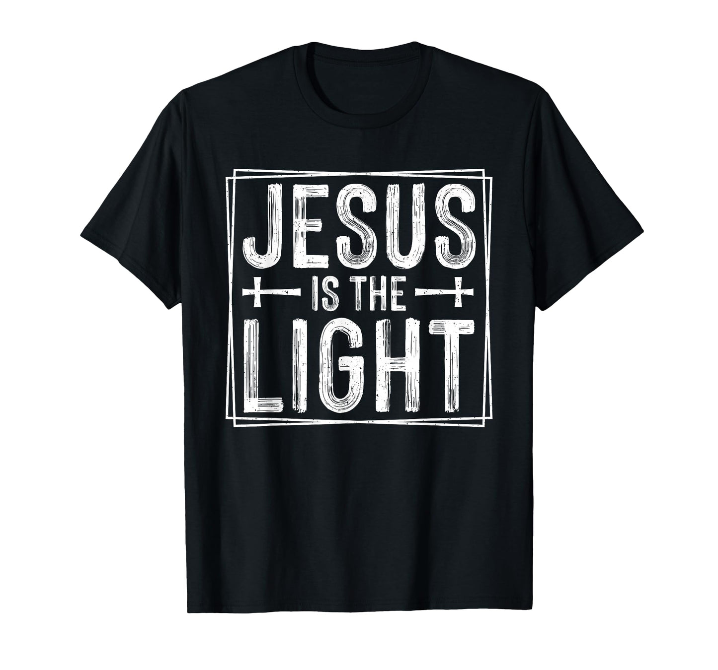 Jesus is The Light Christian - Inspirational Religious Faith T-Shirt