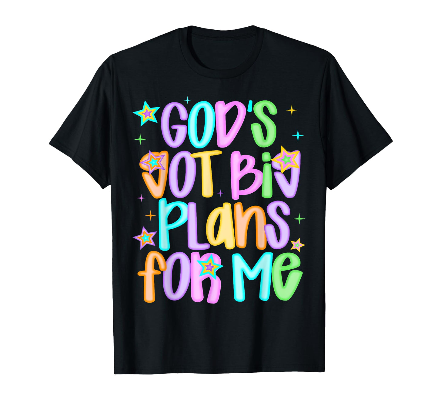 God's Got Big Plans For Me Religious Christian Prayer Kids T-Shirt