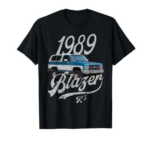 1989 k5 blazer Blue White T-Shirt