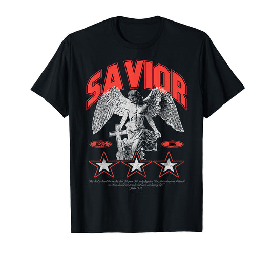 Savior - Christian Bible Verse Faith T-Shirt