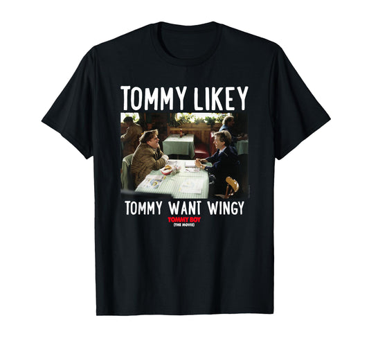 Tommy Boy Tommy Likey T-Shirt, Small, Black