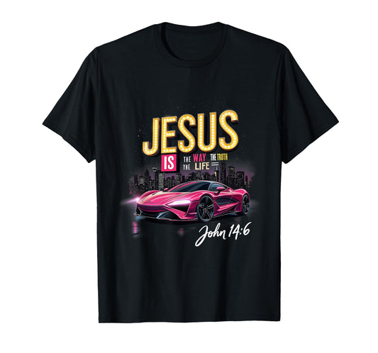 Jesus The Way The Truth The Life John 14:6 Faith Graphic T-Shirt
