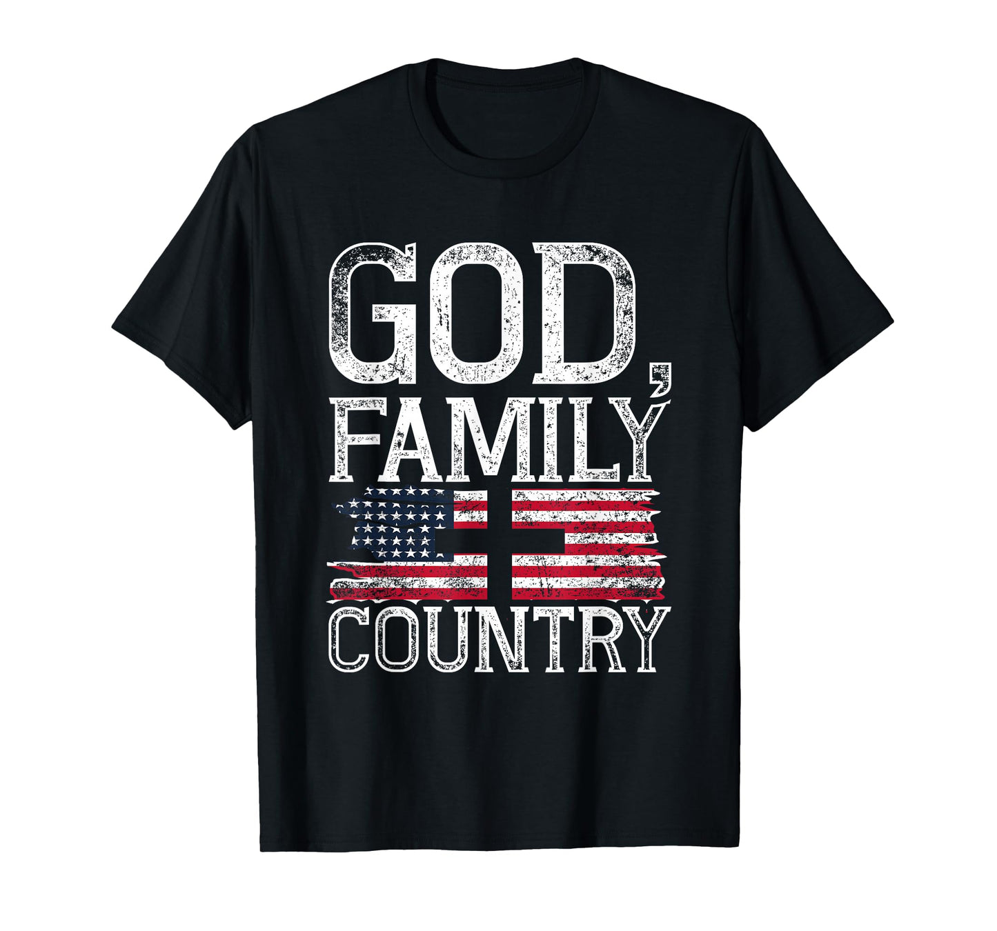Patriotic Christian American Pride Christianity Faith Prayer T-Shirt