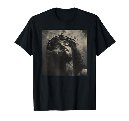 Cooler Jesus Christ Smokes, Resistance, Rebellious Jesus T-Shirt
