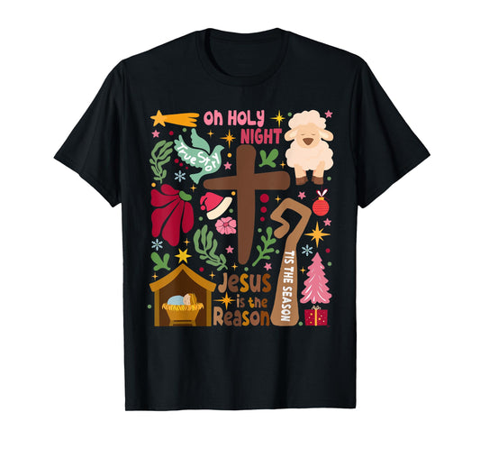 True Story Jesus Christmas Nativity Scene Christian Faith T-Shirt