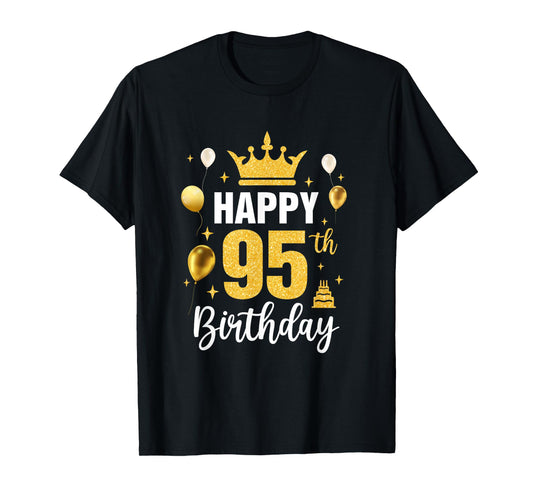 Happy 95Th Birthday Idea For 95 Years Old Man And Woman T-Shirt