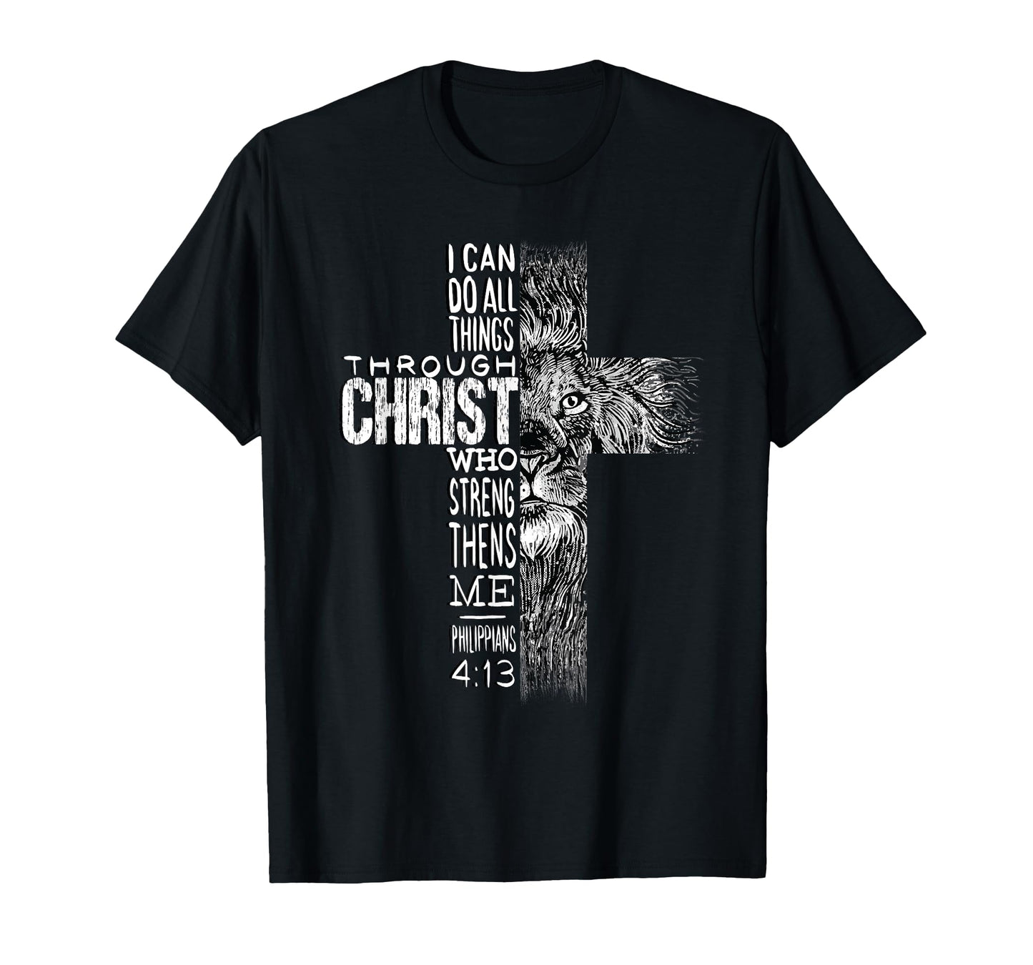 Christian Jesus Lion of Tribe Judah Cross Lion of Judah T-Shirt
