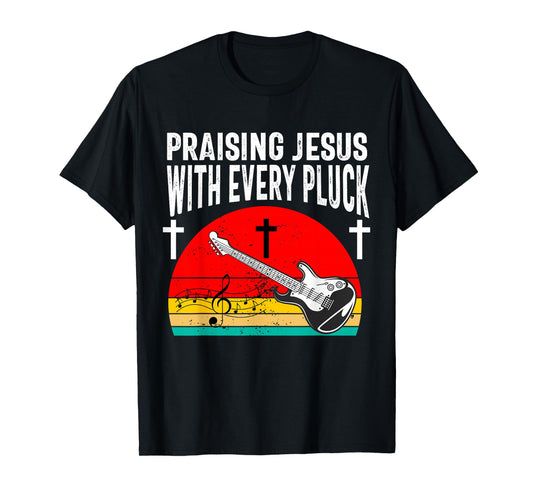 Christian Bass Guitar Player Worship Jesus Bassist Music T-Shirt