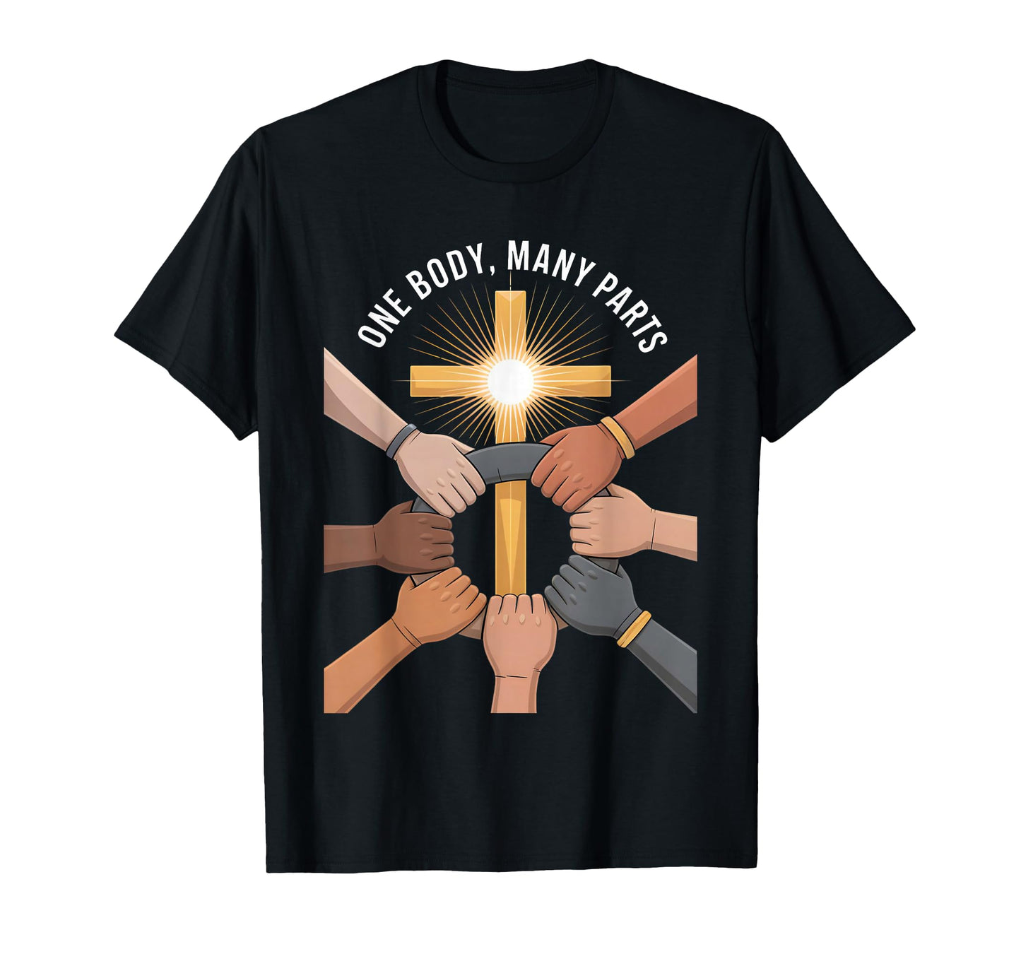 One Body Many Parts Christian Faith Unity T-Shirt