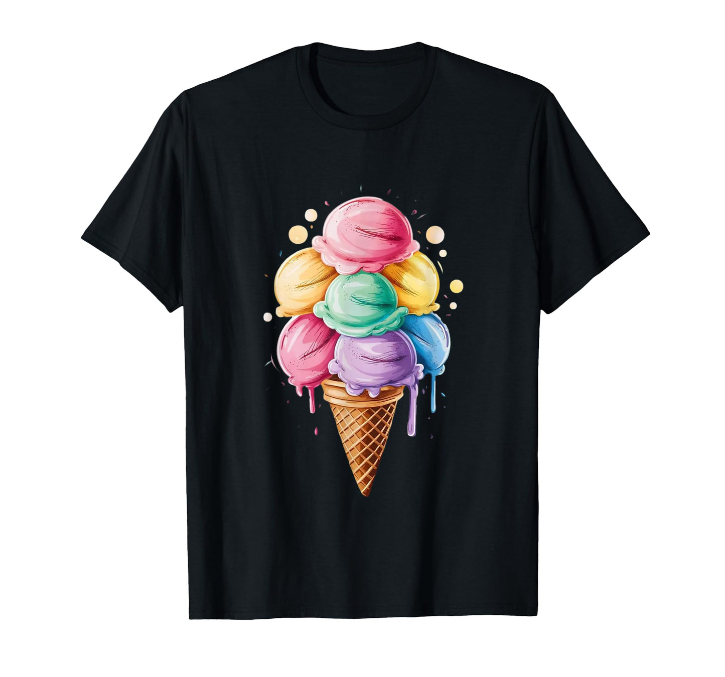 Ice Cream Gift for Girls & Women - Ice Cream Cone T-Shirt