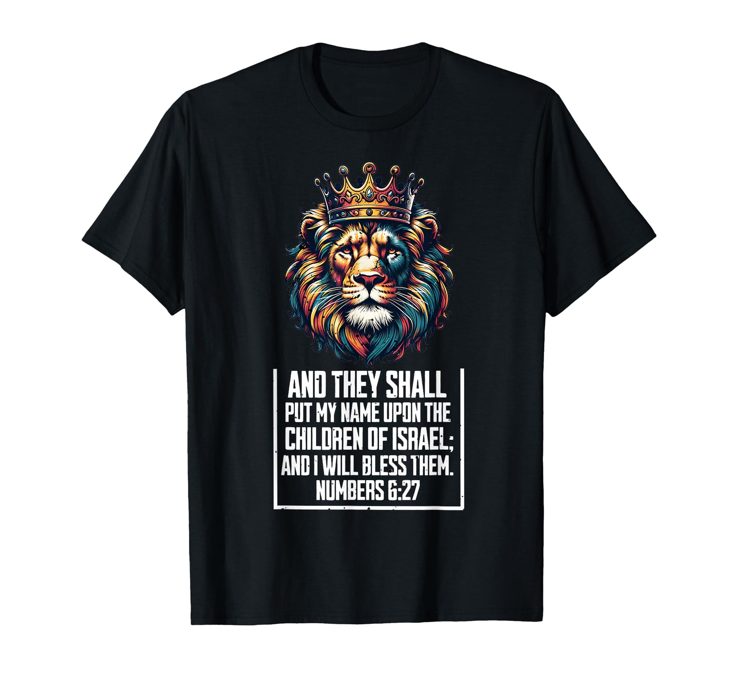 Lion of Judah Hebrew Black Israelite Bible Verses African T-Shirt