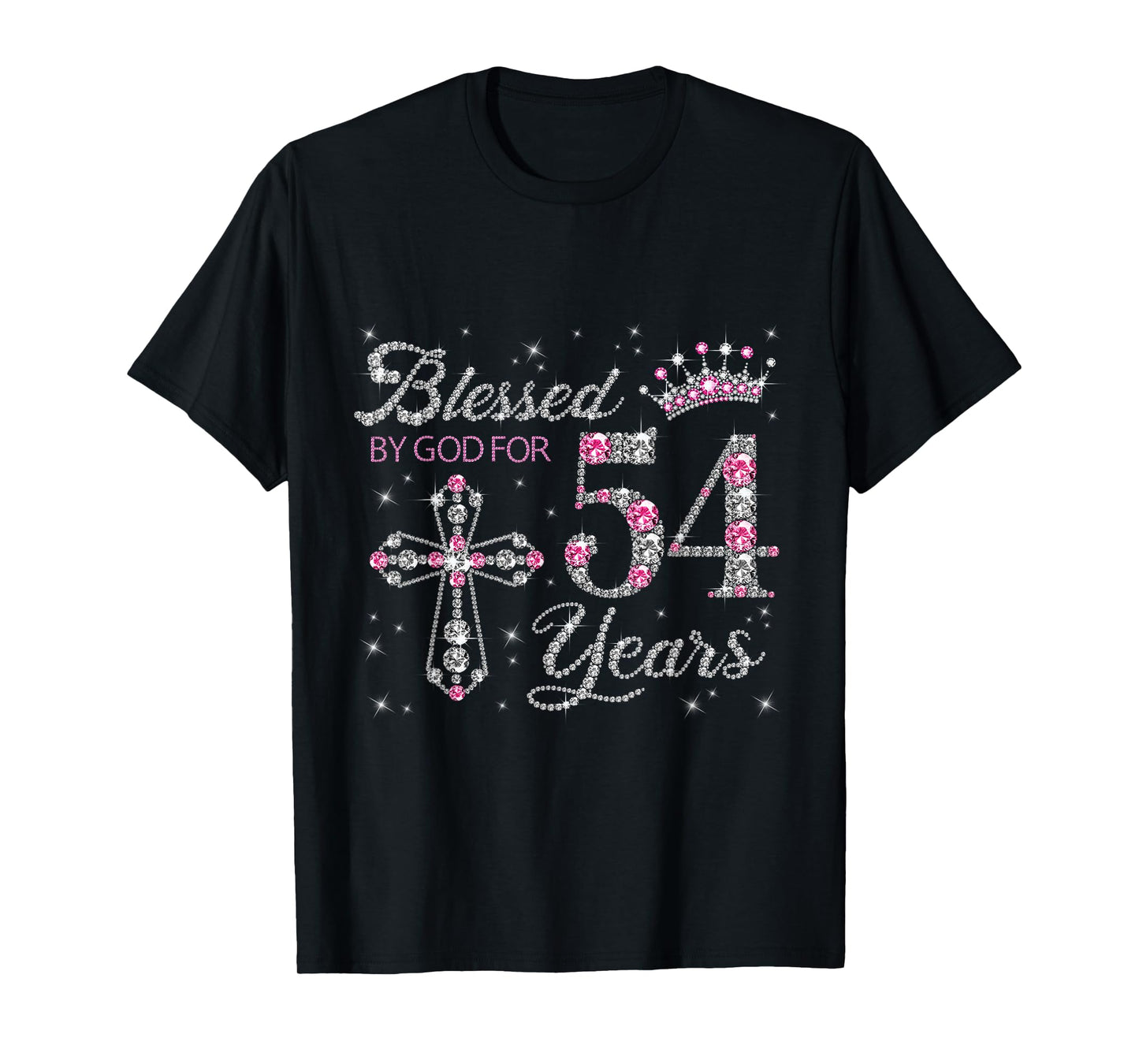 Blessed by God For 54 Years Old 54th Birthday Gift For Women T-Shirt