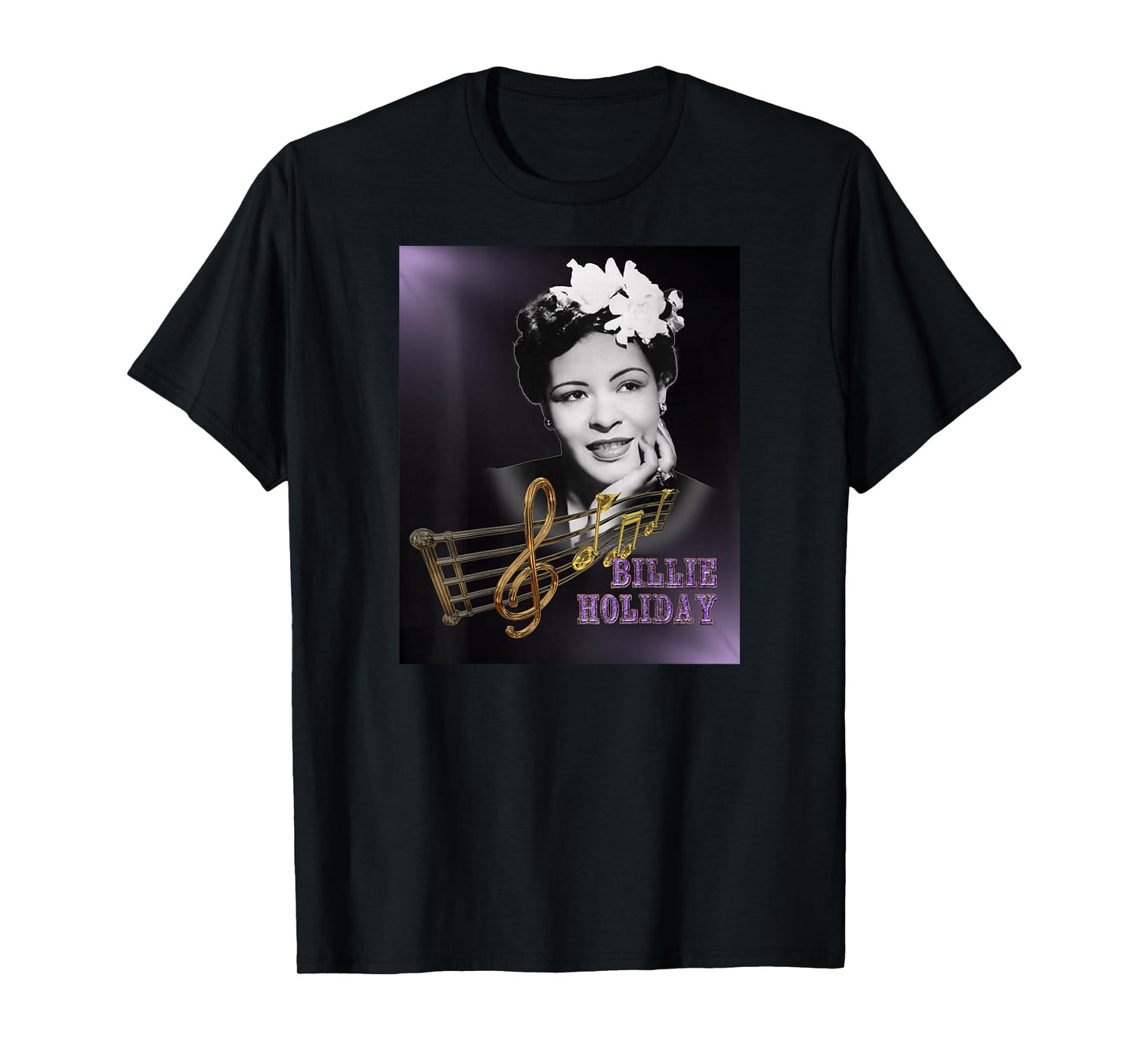 Billie Holiday_004_Back Printed T-Shirt