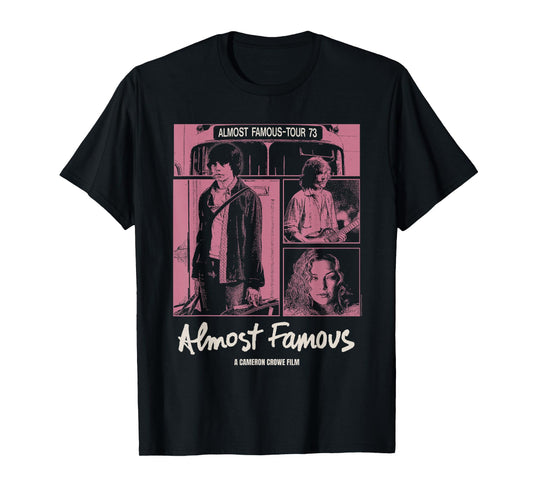 Almost Famous Pink Cast Photos Collage Movie T-Shirt