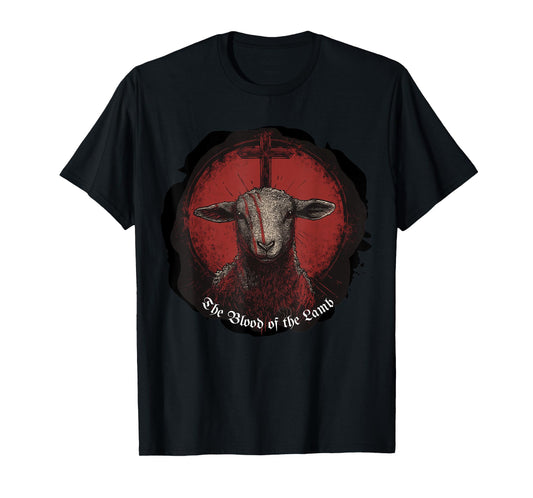 Blood of the Lamb Verse | Gothic Grunge Christian Streetwear T-Shirt