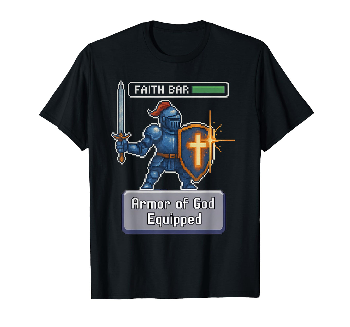 Player 1 Faith Mode On Christian Gamer Verse T-Shirt