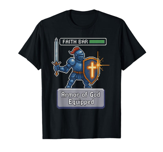 Player 1 Faith Mode On Christian Gamer Verse T-Shirt