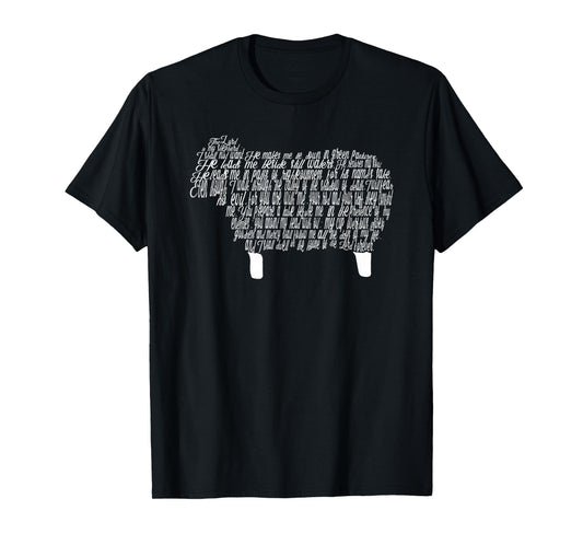 Psalm 23 Bible Scripture Lamb T-Shirt
