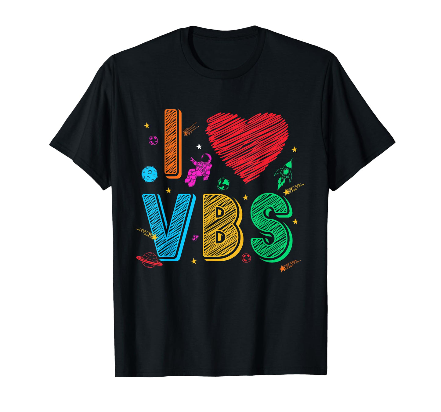 I Love VBS Vacation Bible School Squad Religious Them T-Shirt